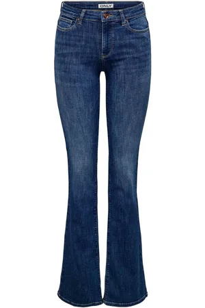 ONLY Mid Waist Flared Jeans With Comfort StretchS lang