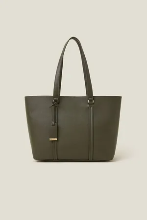Accessorize Faux Leather Tote Bageen