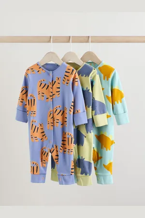 Next Verpakking van 3 voetloze babypyjama