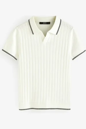 Next Polo Short Sleeve Trophy Neck 100% Cotton Jumper (3-16yrs)6 Jaar (116cm)