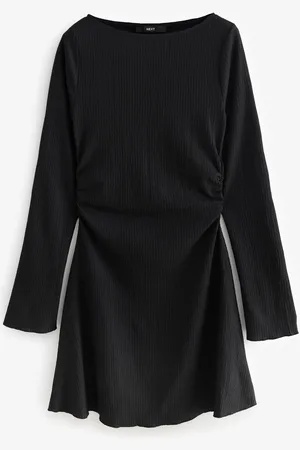 Next Long Sleeves Ruched Mini Dress46