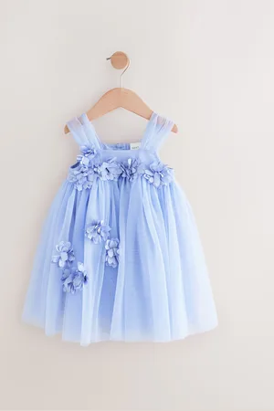 Next Sleeveless Flower Mesh Dress (3mths-7yrs)9