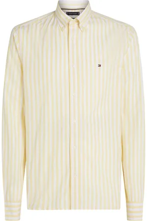 Tommy Hilfiger Regular Fit Flex Poplin Stripe 100% Cotton ShirtLarge