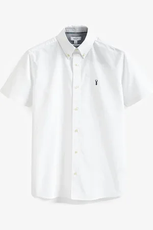 Next Short Sleeve Oxford 100% Cotton ShirtXL
