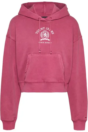 Tommy Hilfiger Boxy Cropped Varsity 100% Cotton Hoodiesmall