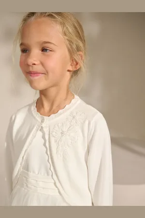 Next 100% Cotton Embellished Occasion Shrug (3-16yrs)166168cm