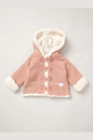 Rock-a-bye Baby Boutique 100% Cotton True Knit Cardigan with Sherpa Lining3