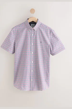 Next Gingham Check Short Sleeve Shirt3X-Large