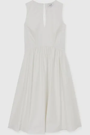 Reiss Liza Cotton Corset Midi Dress40