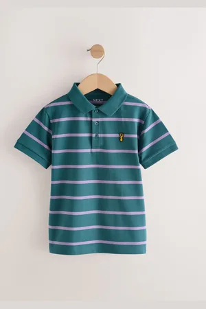 Next Stripe Short Sleeve Polo Shirt (3-16yrs)166168cm