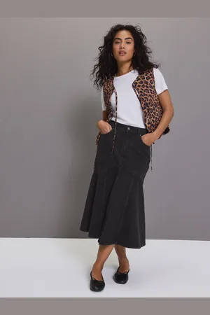 Next 100% Cotton Denim Fishtail Midi Skirt38