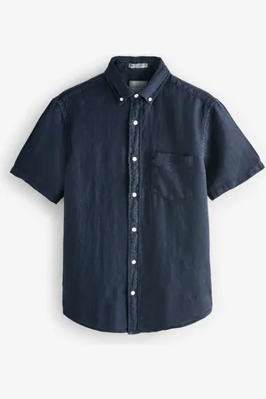 GANT 100% Cotton Regular Fit Short Sleeve Garment Dyed Linen Shirtxxlarge