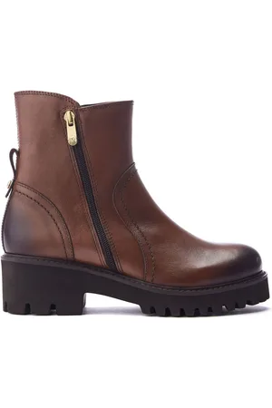 Moda In Pelle Oster Feature Side Zip Leather Wedge Ankle BootsEU 39 (UK 6)