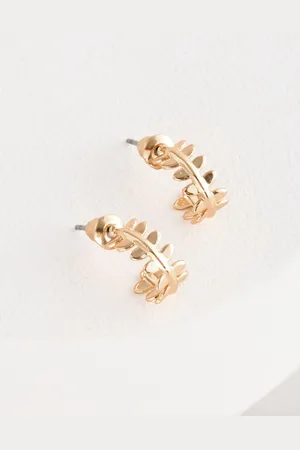 Next Mini Leaf Hoop Earringseen
