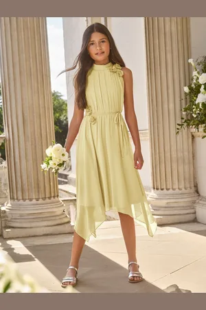 Lipsy London Corsage Hanky Hem Occasion Dress (5-16yrs)110116cm