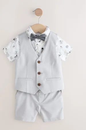Next Waistcoat/Shirt/Shorts & Bow Tie Set (3mths-9yrs)122128cm