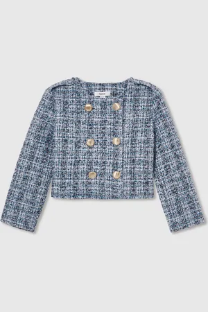 Reiss Magda Double-Breasted Bouclé Jacket11
