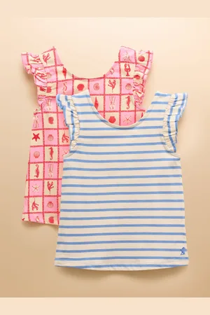 Joules Butterfly Pack of Two Frill Vests122128cm