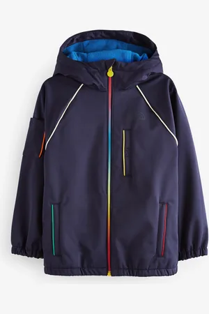 Little Bird Navy regenbestendige softshelljjas met regenboogmotief9