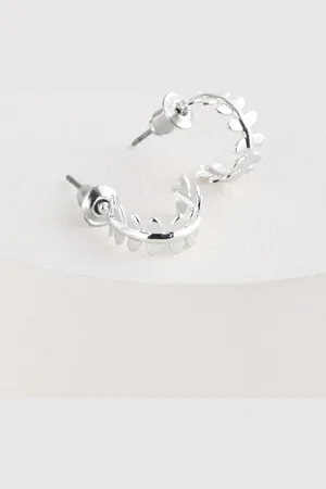 Next Mini Leaf Hoop Earringseen