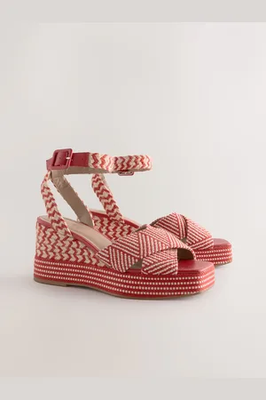 Next Forever Comfort Square Toe Platform Espadrille Wedgeseu42