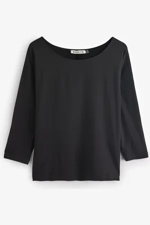 Baukjen Spenser Relaxed Boat Neck Black Top36