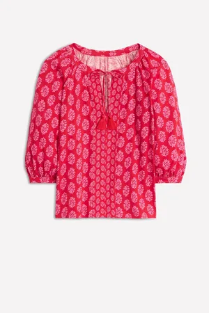 Boden Blouson Sleeve Raglan 100% Cotton TopX-Small