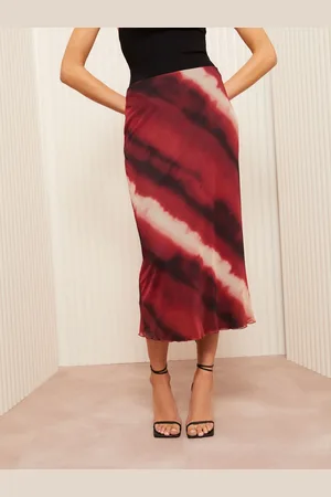 Friends Like These Printed Mesh Maxi Skirt44