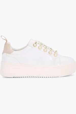 Kurt Geiger LIGHTER PEARL2 White Trainerseu355
