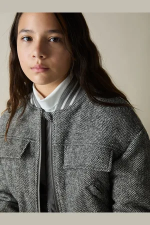 Reiss Tahlia Wool-Blend Padded Bomber Jacket12