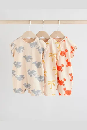 Next Baby 100% Cotton Rompers 3 Pack8692cm