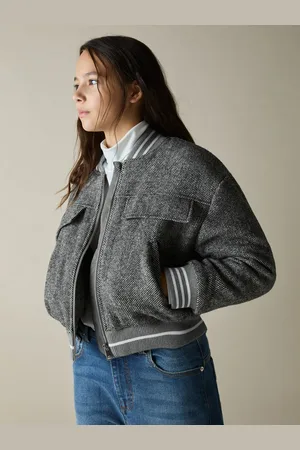 Reiss Tahlia Wool-Blend Padded Bomber Jacket4