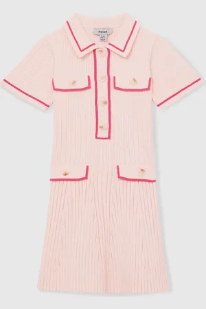 Reiss Sofia Rib-Knit Button-Down Dress12