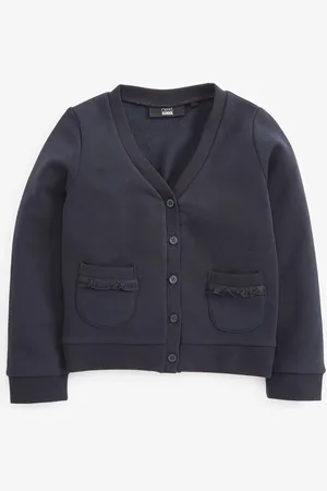 Next Katoenrijk jersey schoolvest met zakken met ruches (3-16jr)11 Jaar (146cm)