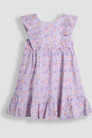 JoJo Maman Bébé Frill Back Summer 100% Cotton Dress116122cm