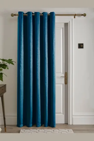 FUSION Strata Dim Out Woven Eyelet Single Door Curtains168 x 213 cm