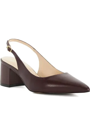 Dune Compelled Point Block Heel Slingback ShoesEU 40 (UK 7)