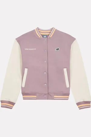 New Balance Girls 100% Cotton Premium Baseball Jacket7
