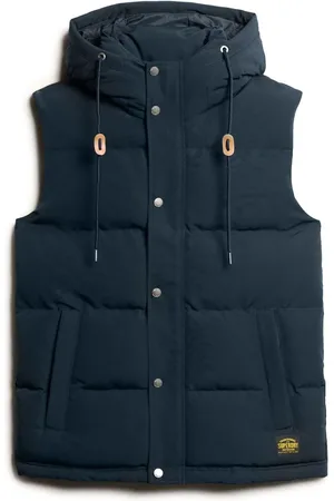 Superdry Everest gewatteerde bodywarmer met capuchonXXL