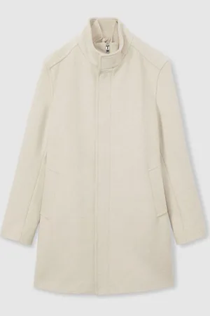 Reiss Bhule Wool-Blend Alcantara Hybrid CoatS