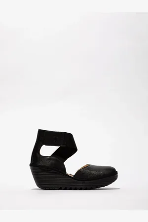 Fly London Yolg Velcro Ankle Strap Wedge Shoeseu42