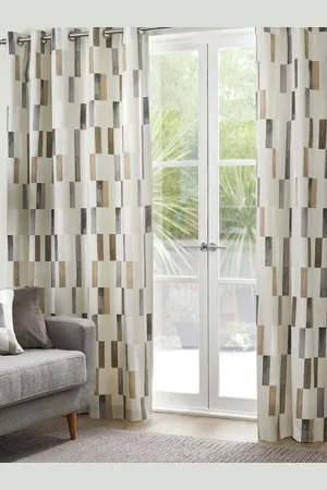 FUSION Oakland Eyelet 100% Cotton Curtains229 x 229 cm