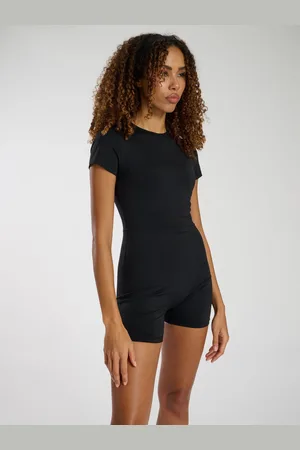 South Beach Cap Sleeved Unitard Playsuitsmall