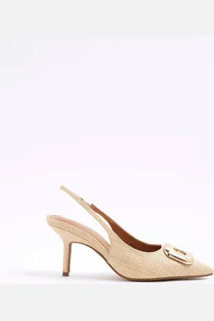 River Island Buckle Sling Court Shoeseu41