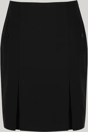 Trutex Black 16" Twin Pleat School Skirt (10-16 Yrs)14 Jaar (164cm)