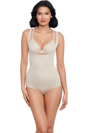 Miraclesuit Modern Miracle Open Bust, Wear Your Own Bra Shaping Nude BodysuitS