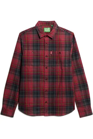 Superdry 100% katoen vintage geruit overshirtL