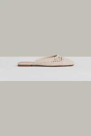 Reiss Marta Woven Slip-On Muleseu38