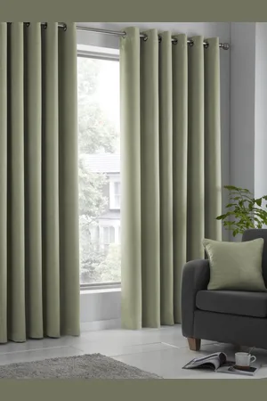 FUSION Strata Dim Out Woven Pair of Eyelet Curtains167 x 228 cm