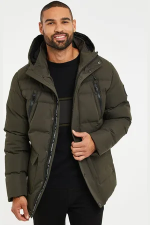 Threadbare Waterdichte pufferjas met capuchonL